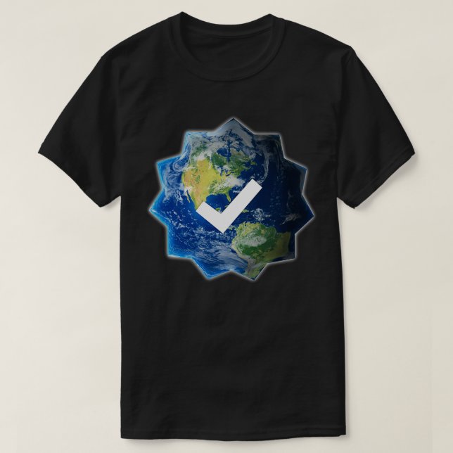 Camiseta Verified Earth (Frente do Design)