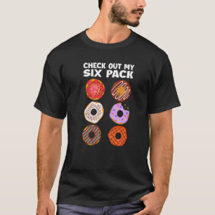 Camiseta Verifique minha Rosquinha de Rosquinha de seis pac