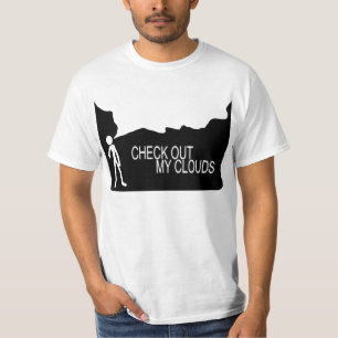 Camiseta Verifique para fora meu t-shirt das nuvens