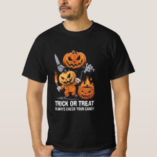 Camiseta Verifique sempre o seu truque ou tratamento de doc