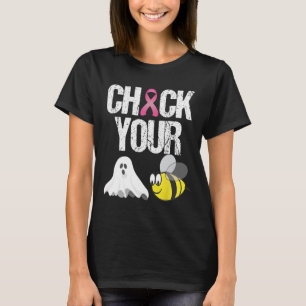 Camiseta Verifique seu Cancer de mama divertido de abelha