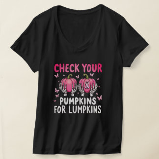 Camiseta Verifique seus Bombaim para Cancer de Mama de Lump