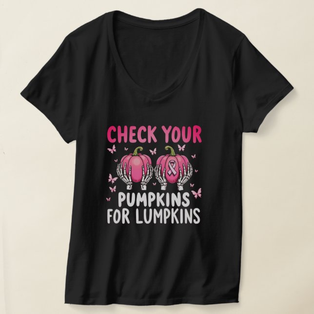 Camiseta Verifique seus Bombaim para Cancer de Mama de Lump (Postura )