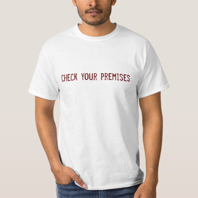 Camiseta verifique seus locais (Frente)