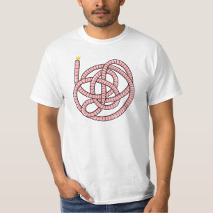 Camiseta Verme de cartum na coroa