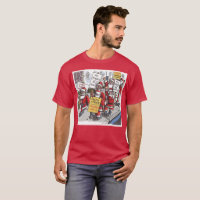 Camiseta vermelha cardeal Santa Strike