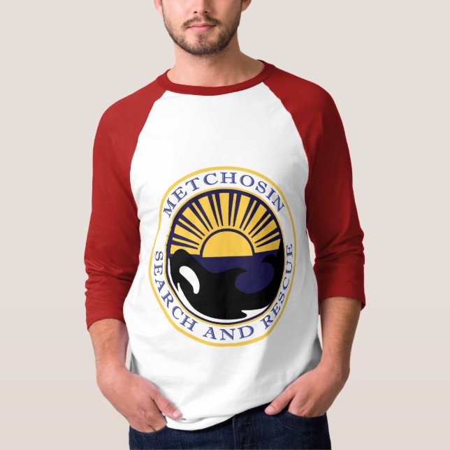 Camiseta vermelha de baseball (Frente)