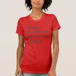 Camiseta Vermelha Diária Multitarefa Personalizada