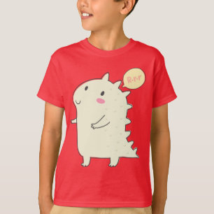 Camiseta vermelha dos Dinossauros
