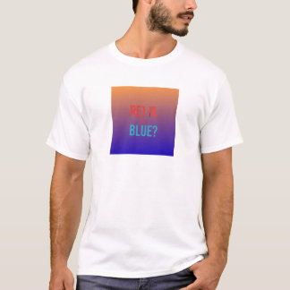 Camiseta vermelha e pílula