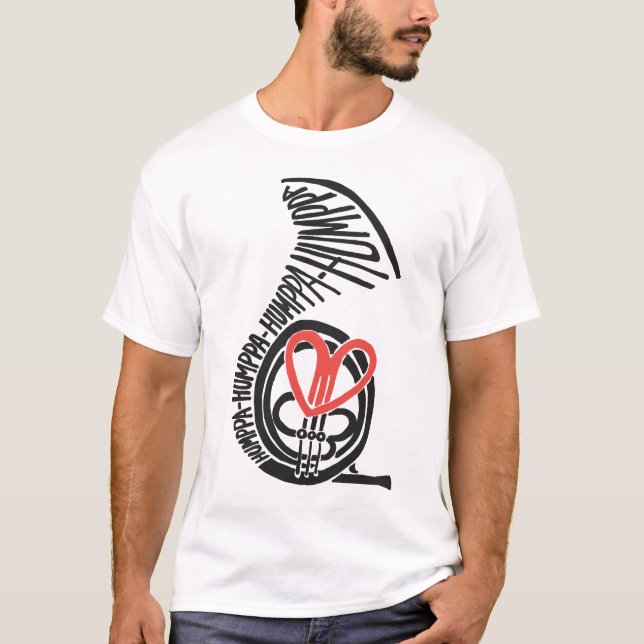 Camiseta Vermelha Humppa Love (Frente)