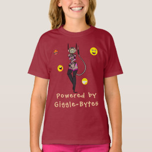 Camiseta Vermelha Inspiradora do Robô de Rir Diver
