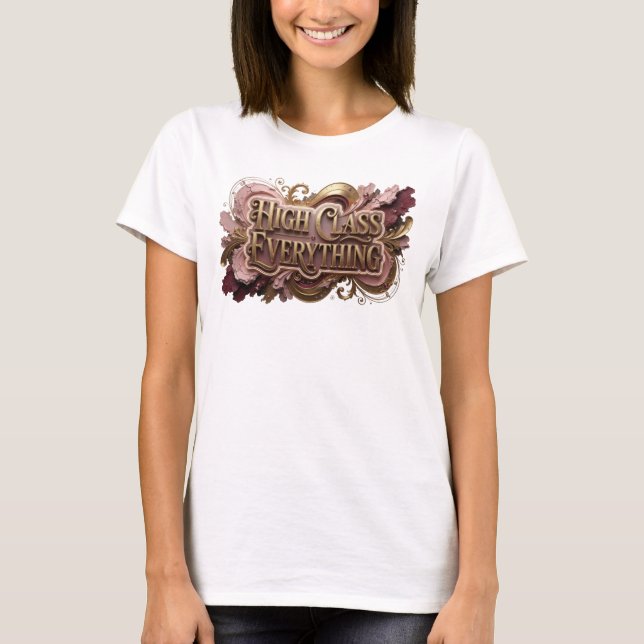 Camiseta Vermelha Limpa HIGH CLASS EVERYTHING (Frente)