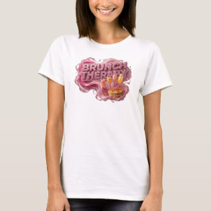 Camiseta Vermelha Limpa TERAPIA DE BRUNCH Declarat