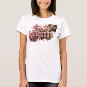 Camiseta Vermelha Ousada TOO PRETTY