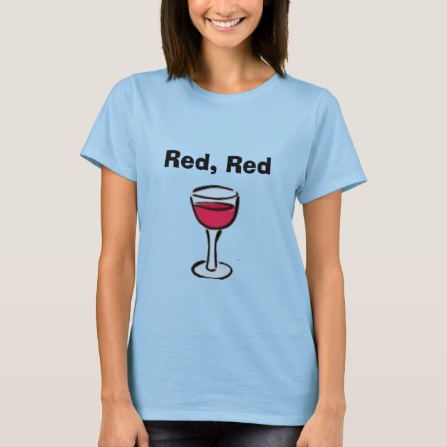 Camiseta Vermelha. vinho tinto (Frente)