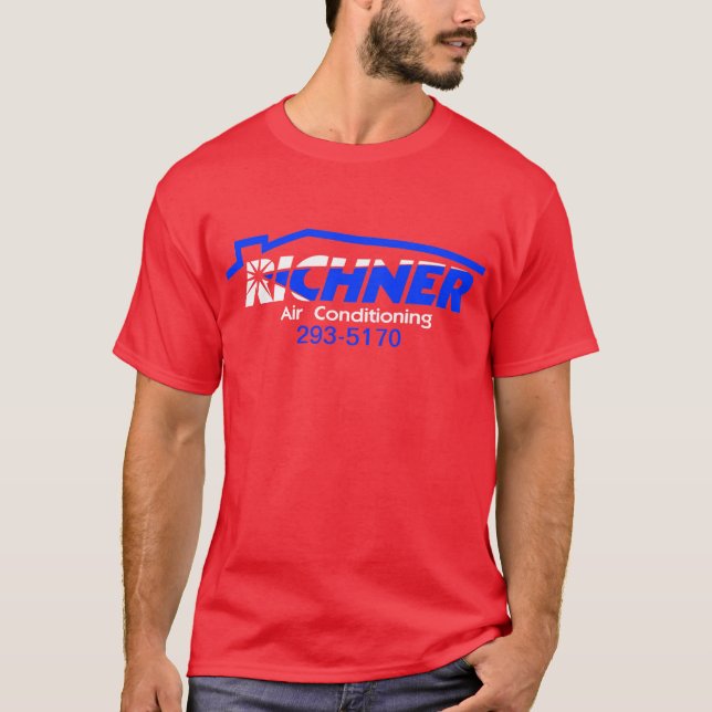 Camiseta Vermelho 1 do t-shirt do ar de Richner (Frente)