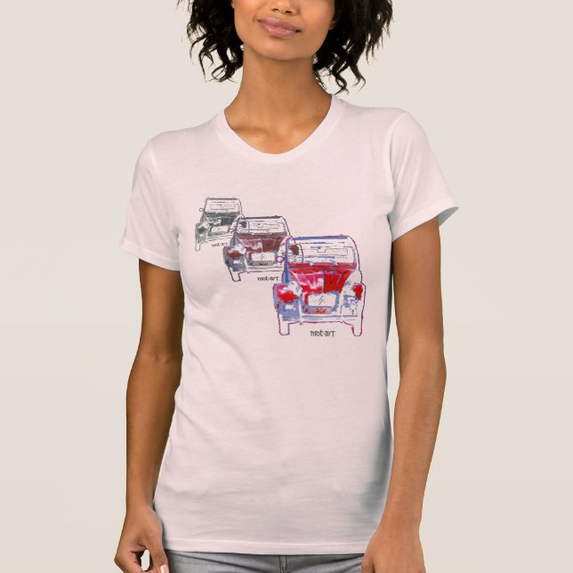 Camiseta vermelho 2CV x 3 (Frente)