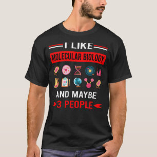 Camiseta Vermelho 3 Pessoas Biologia Molecular Biólogo