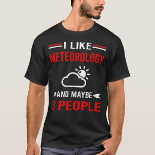 Camiseta Vermelho 3 Pessoas Meteorologia Meteorologista