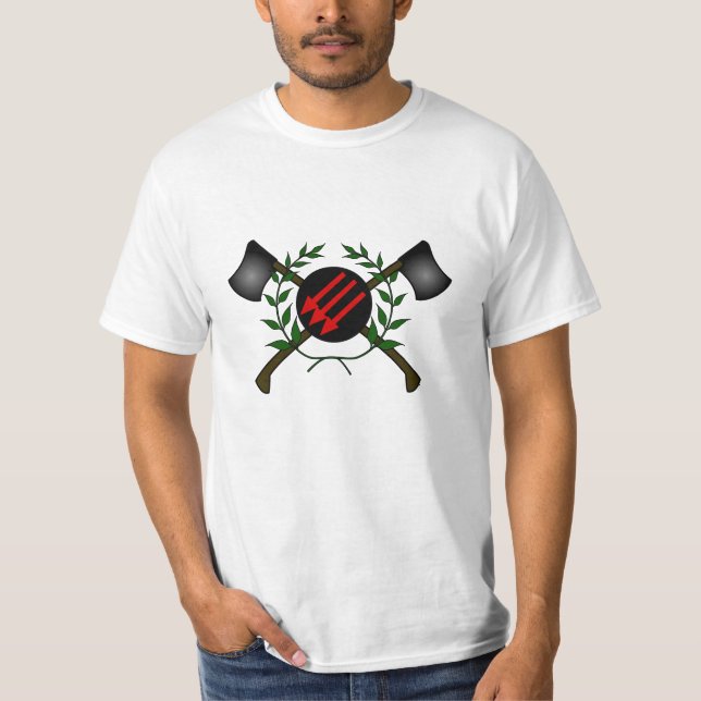Camiseta Vermelho/anarquia comunistas da cabeça da pele do (Frente)