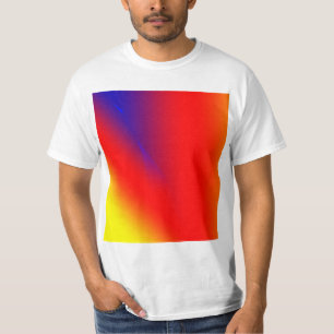 Camiseta Vermelho azul amarelo abstrato colorido personaliz
