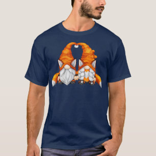 Camiseta Vermelho Bonito Para Gnomos Com Caudas Enterradas