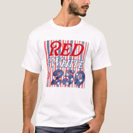 Camiseta Vermelho Branco & 250 listras