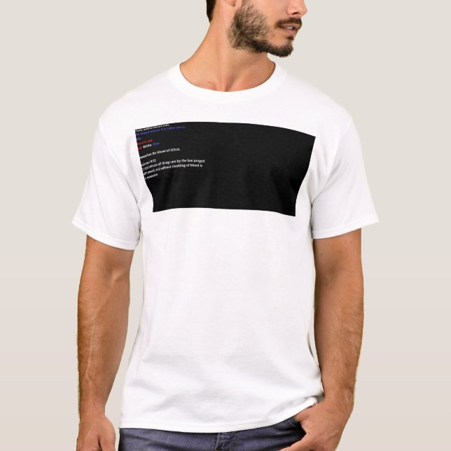 Camiseta Vermelho. Branco. Azul. O Sangue. (Frente)