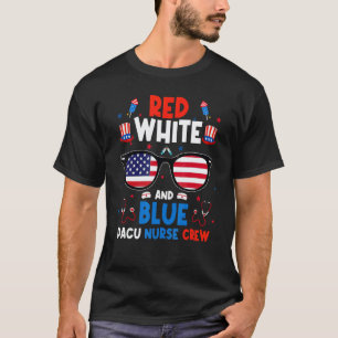 Camiseta Vermelho Branco Azul Pacu Enfermeira Equipe Patrió