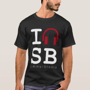 Camiseta vermelho branco da brisa do verão