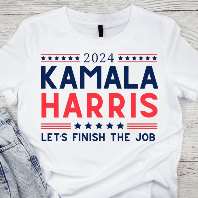 Camiseta Vermelho, Branco e Azul Kamala Harris 2024 (Criador carregado)