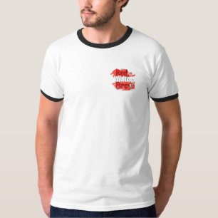 Camiseta Vermelho, Branco e Breve