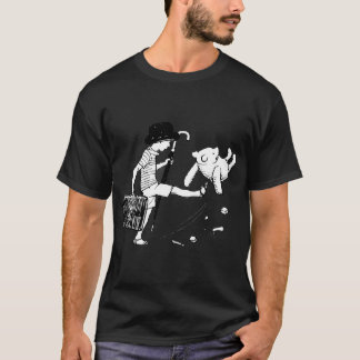 Camiseta Vermelho Branco E Guaxinim Selvagem Engraçado 4 de