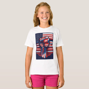 Camiseta Vermelho,Branco e Negrito