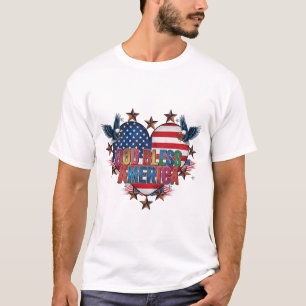 Camiseta Vermelho, Branco e Negrito: Coleção Patriótica de