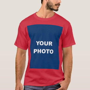 Camiseta Vermelho Cardeal Adicione Sua Foto De Imagem