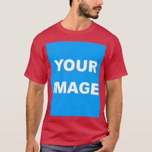 Camiseta Vermelho Cardeal Adicione Sua Foto De Imagem