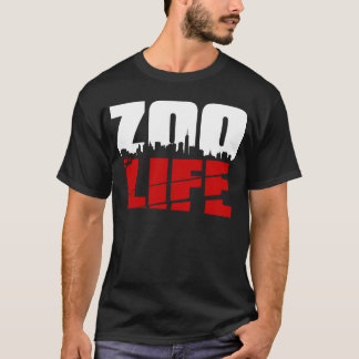 Camiseta Vermelho da arquitectura da cidade de ZooLife