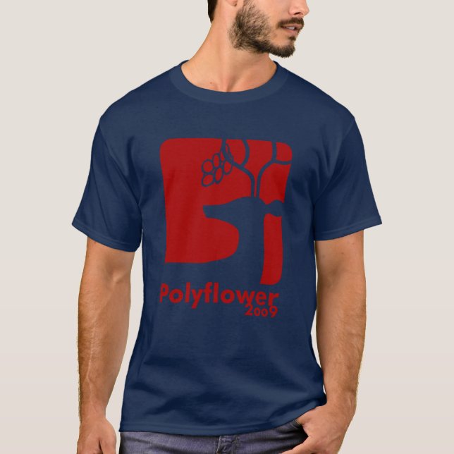 Camiseta Vermelho da cerveja dos cervos - Polyflower 2009 (Frente)