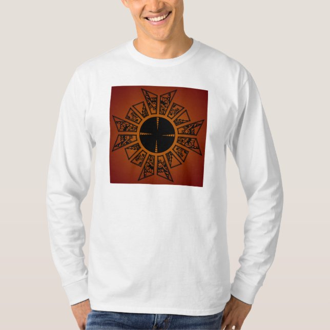 Camiseta Vermelho da estrela da lamentação (Frente)