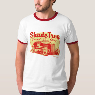 Camiseta Vermelho da loja da velocidade da árvore de