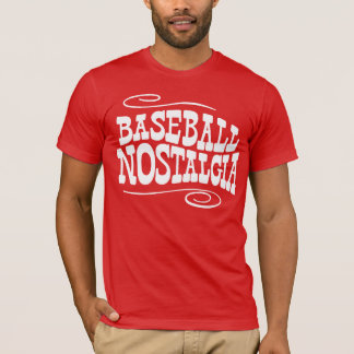 Camiseta Vermelho da nostalgia do basebol