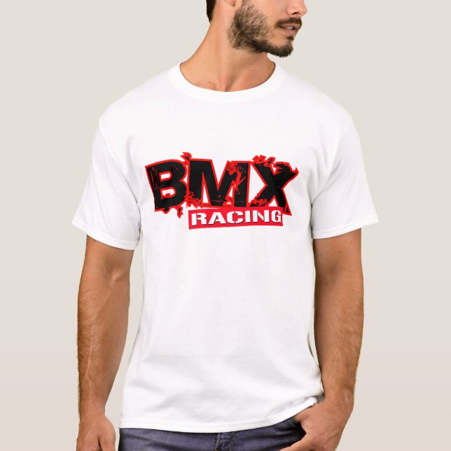 CAMISETA VERMELHO DE COMPETÊNCIA DE BMX (Frente)