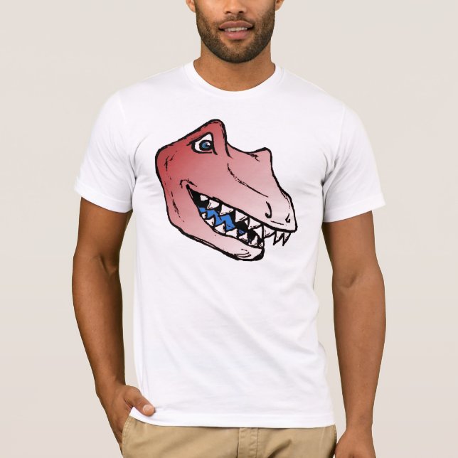 Camiseta Vermelho de Dinosorio (Frente)