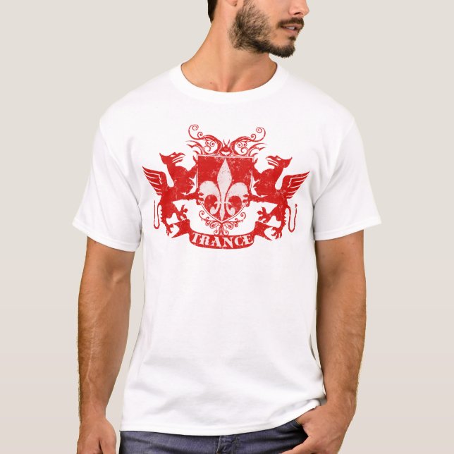 Camiseta Vermelho de Griffons do Trance (Frente)