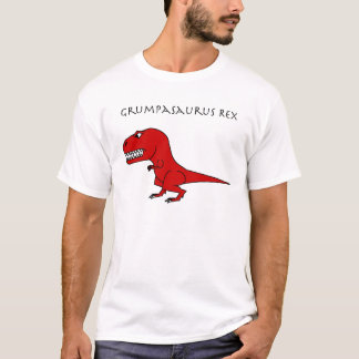 Camiseta Vermelho de Grumpasaurus Rex