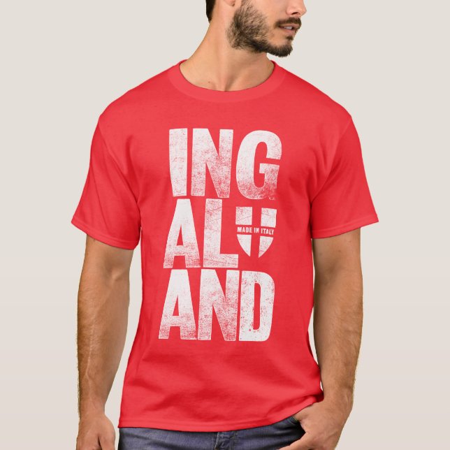 Camiseta Vermelho de Inglaterra Ingaland (Frente)