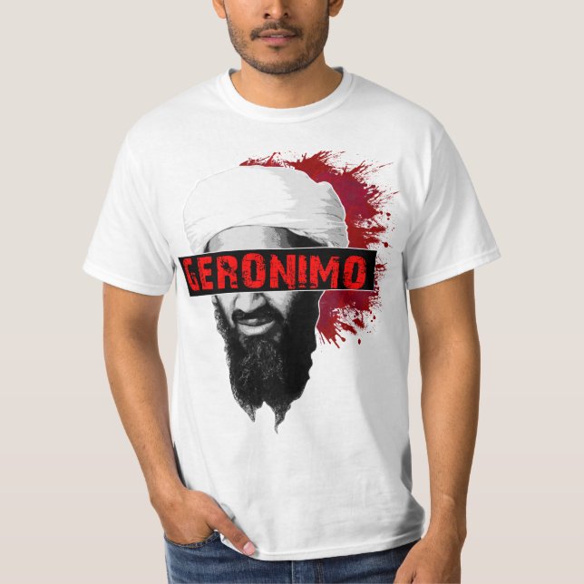 Camiseta Vermelho de Osama Geronimo (Frente)