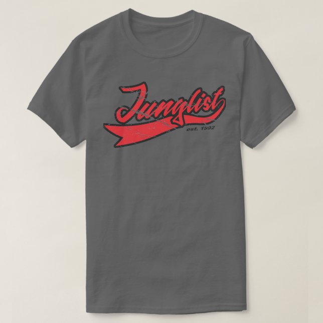 Camiseta Vermelho desapontado pela equipe Junglist (Frente do Design)